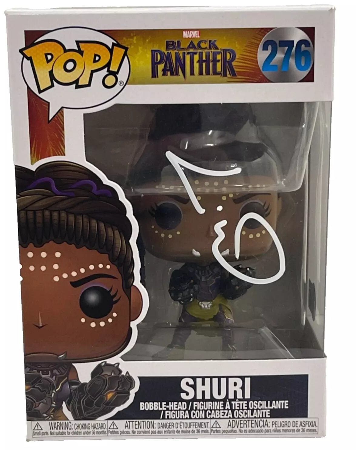 Letitia Wright Authentic Autographed Shuri 276 Black Panther Funko Pop Figure