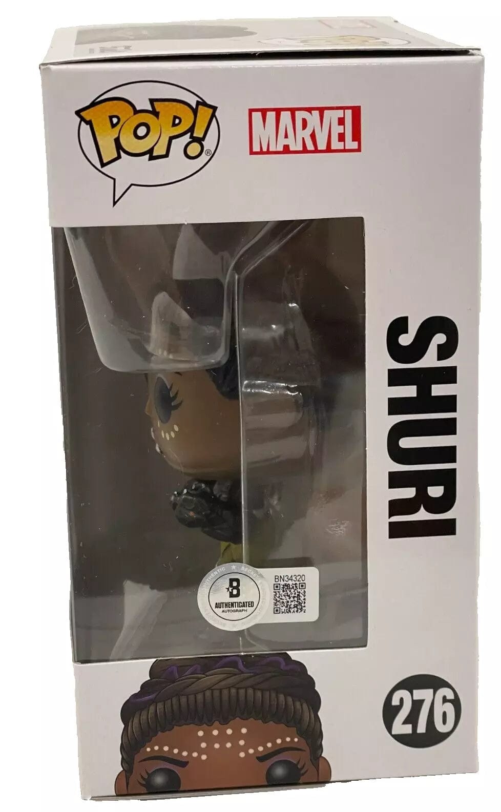 Letitia Wright Signed Funko from Black Panther Beckett COA - Detail View