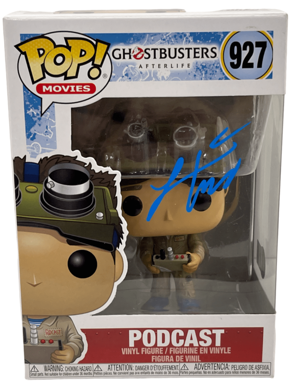 Logan Kim Authentic Autographed Podcast Ghostbusters 927 Funko Pop Figure