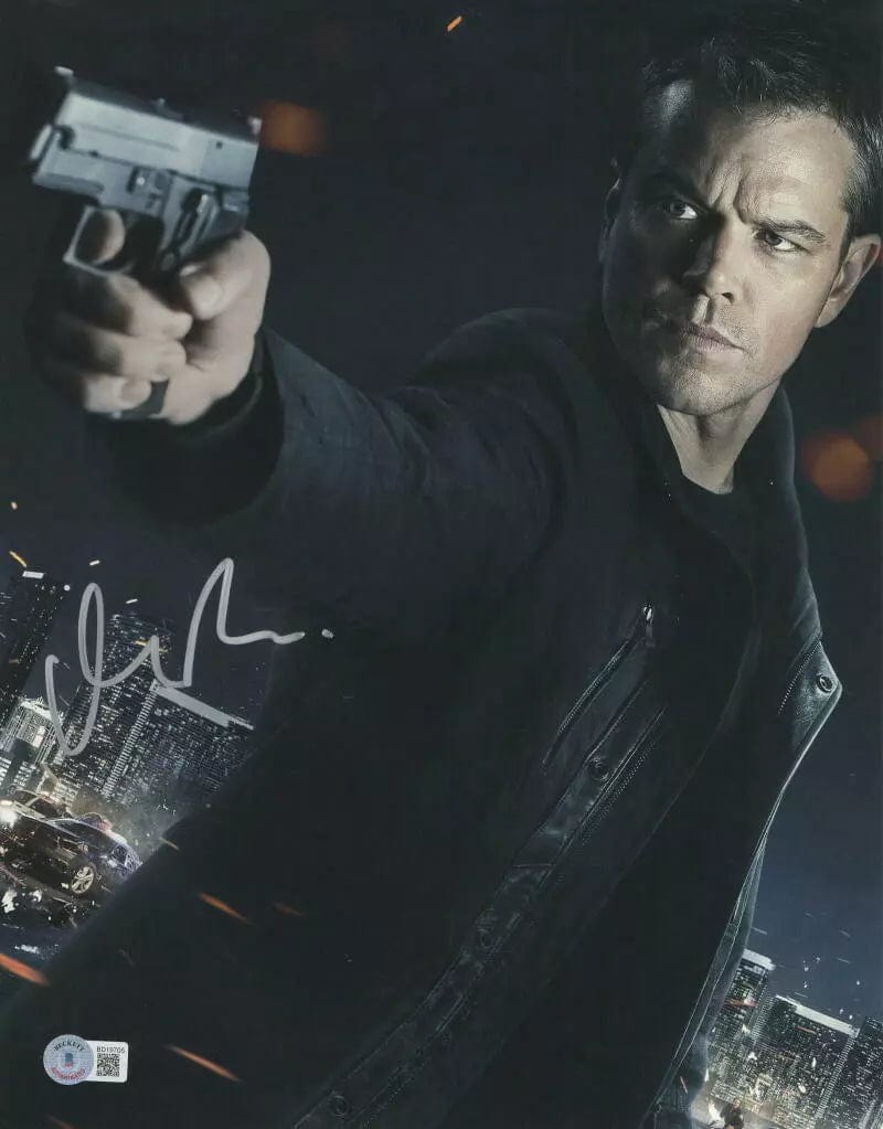 Matt Damon Signed 11x14 Photo from Jason Bourne Beckett COA - Item #3