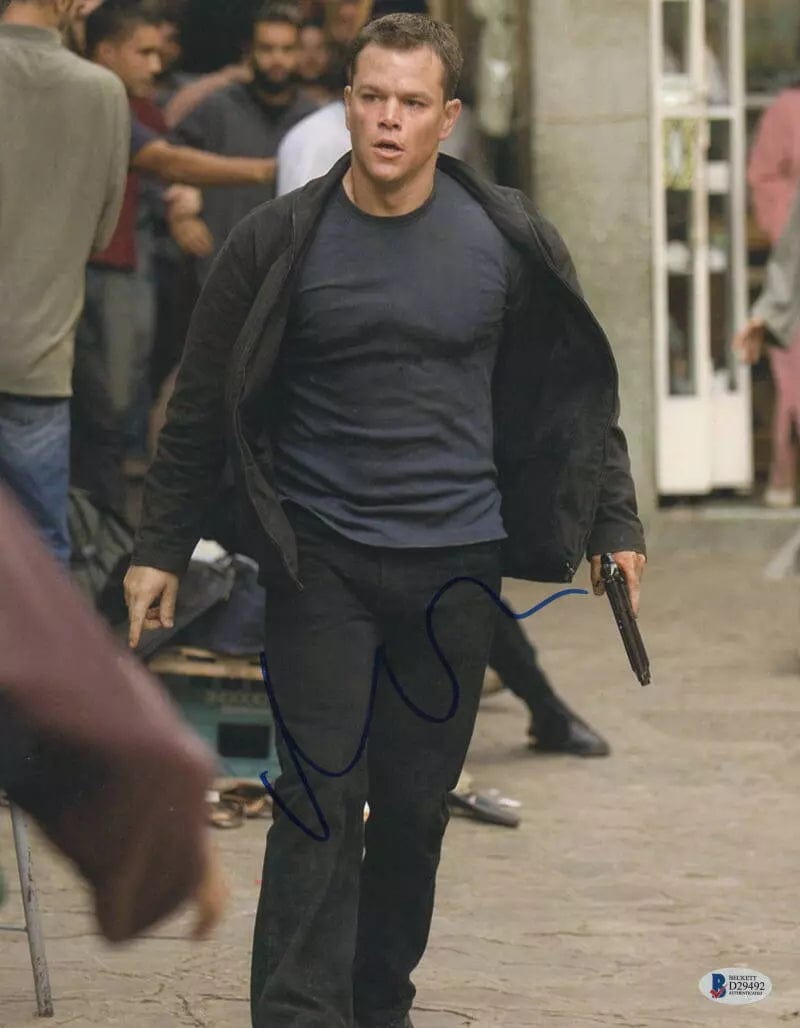 Matt Damon Signed 11x14 Photo from Jason Bourne Certified Authentic