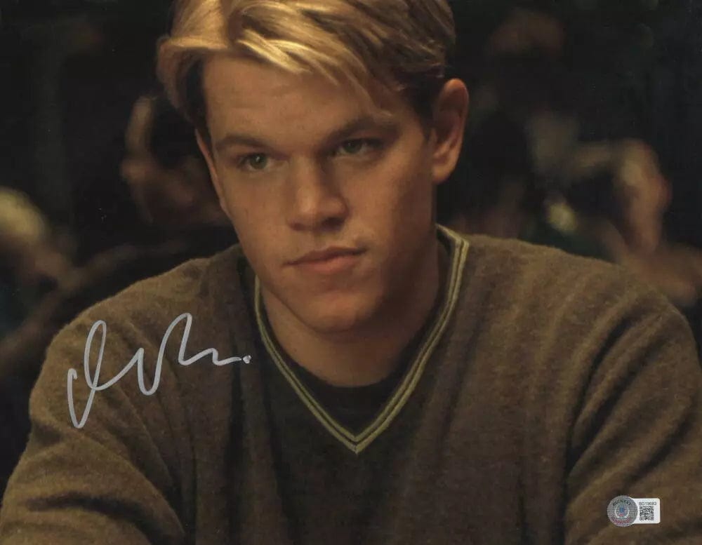 Matt Damon Signed 11x14 Photo from Rounders Beckett COA - Item #2