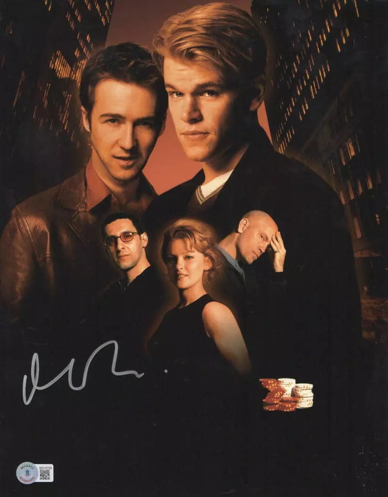 Matt Damon Signed 11x14 Photo from Rounders Beckett COA - Item #1