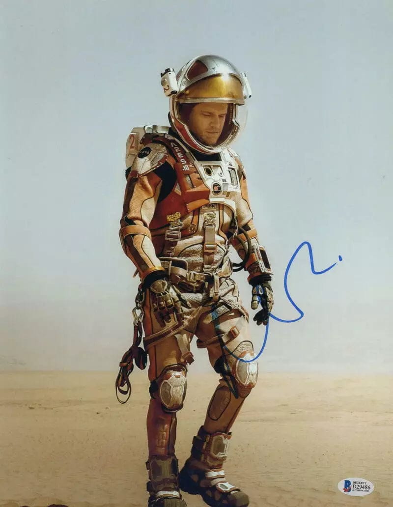Matt Damon Signed 11x14 Photo from The Martian Certified Authentic