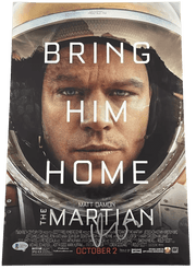 Matt Damon Signed 12x18 Photo from The Martian Beckett COA