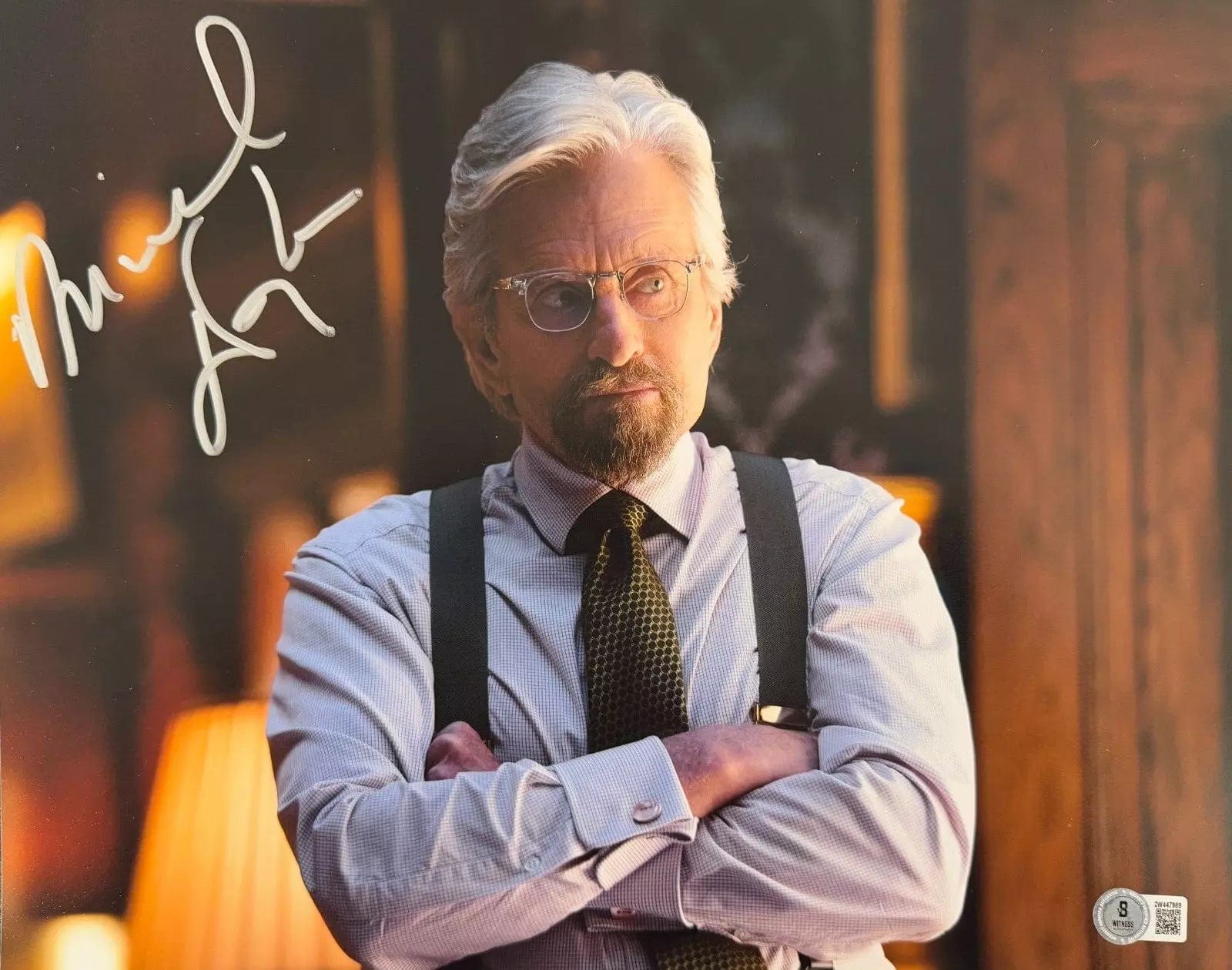 Michael Douglas Signed 11x14 Photo from Ant-Man Beckett COA - Item #1