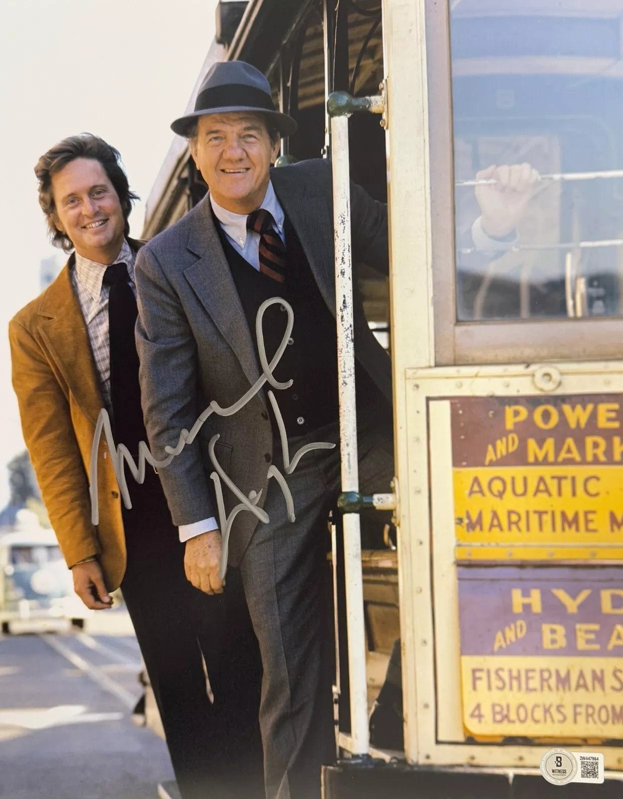Michael Douglas Signed 11x14 Photo from The Streets of San Francisco Beckett COA