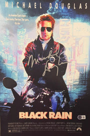 Michael Douglas Signed 12x18 Photo from Black Rain Beckett COA