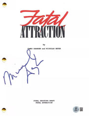Michael Douglas Signed Script from Fatal Attraction Beckett COA