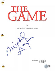 Michael Douglas Signed Script from The Game Beckett COA