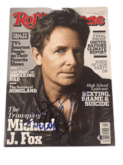 Michael J Fox Signed Magazine from Back to the Future Beckett COA - Item #1