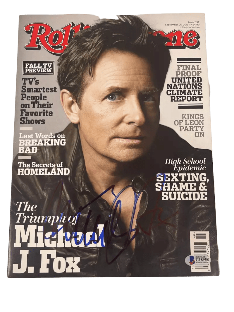 Michael J Fox Signed Magazine from Back to the Future Beckett COA - Item #1