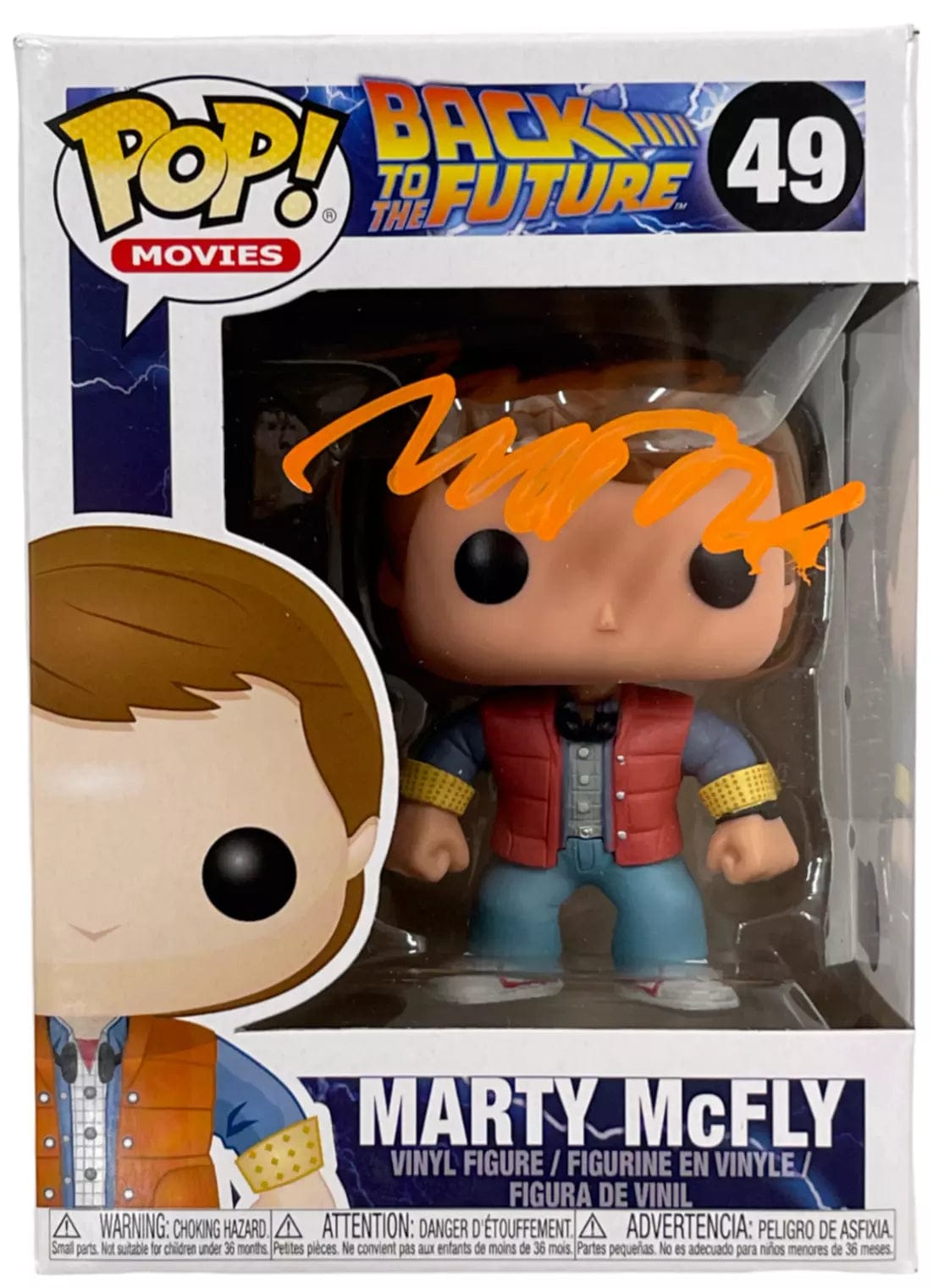Michael J Fox Autographed Marty McFly Funko Pop #2