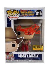 Michael J Fox Authentic Autographed Marty McFly Back to the Future 816 Funko Pop Figure #2