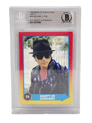 Michael J Fox Signed Trading Card from Back to the Future Beckett COA - Item #2