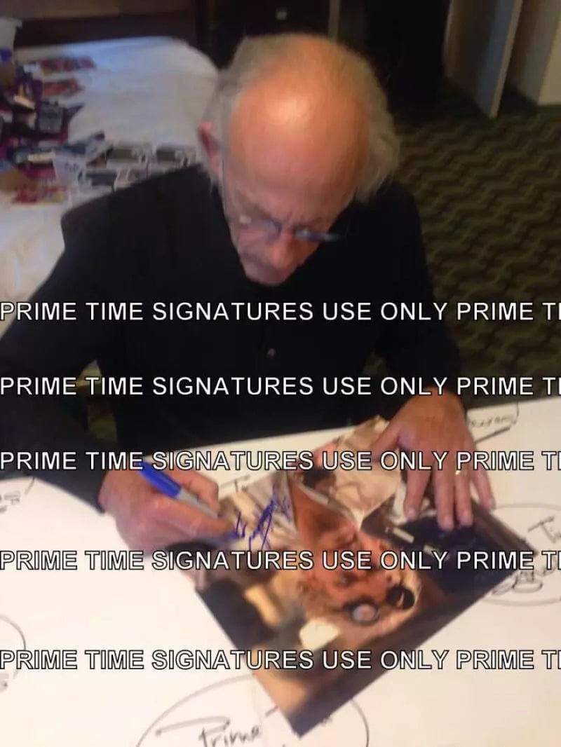 Christopher Lloyd Signed 11x14 Photo from Back to the Future Beckett COA - Item #1 - Alternate Angle