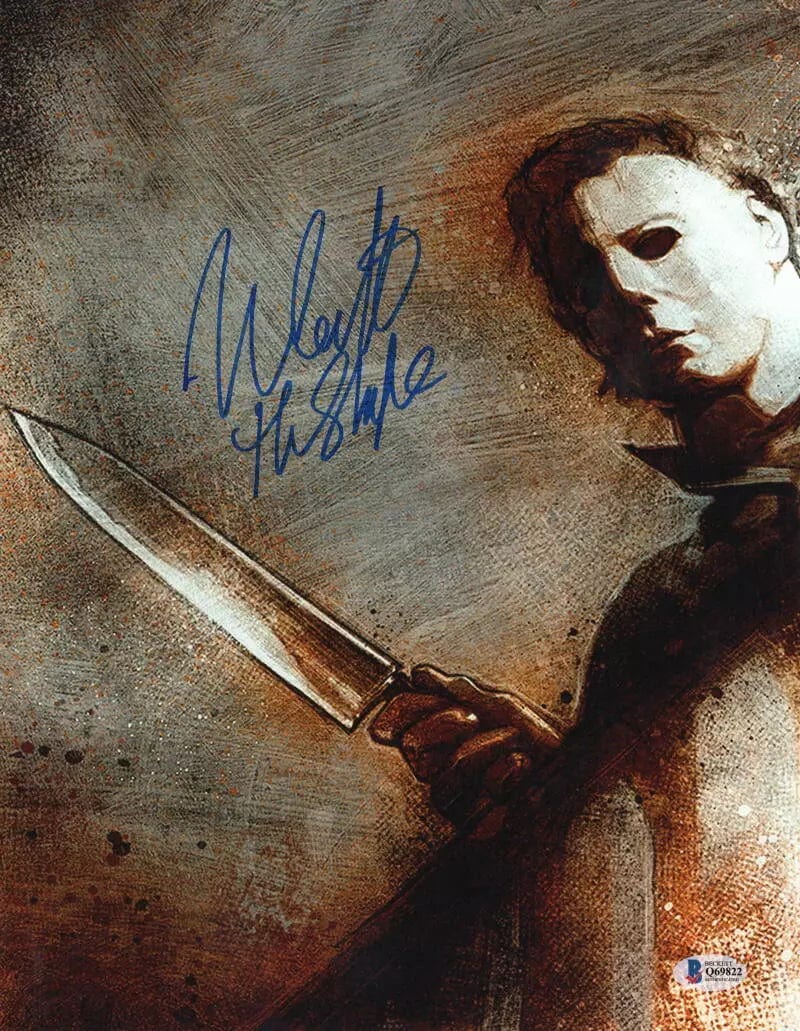 Nick Castle Signed 11x14 Photo from Halloween Beckett COA - Item #7