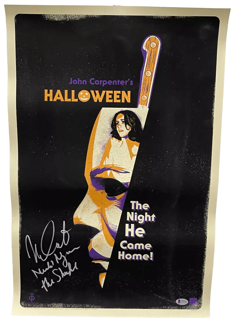 Nick Castle Signed Poster from Halloween Beckett COA - Item #4