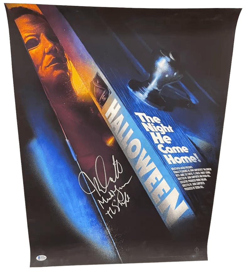 Nick Castle Signed Poster from Halloween Beckett COA - Item #6