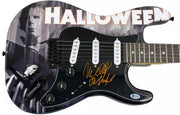 Nick Castle Signed Guitar from Halloween Beckett COA