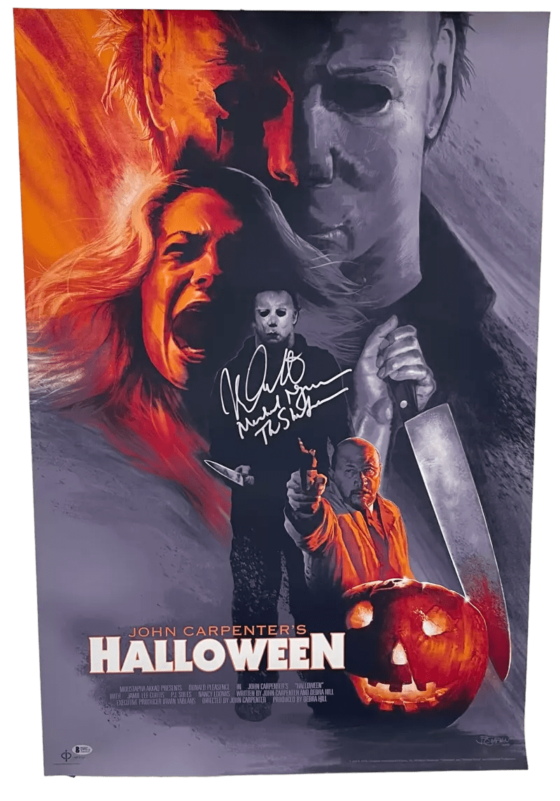 Nick Castle Signed Poster from Halloween Beckett COA - Item #3
