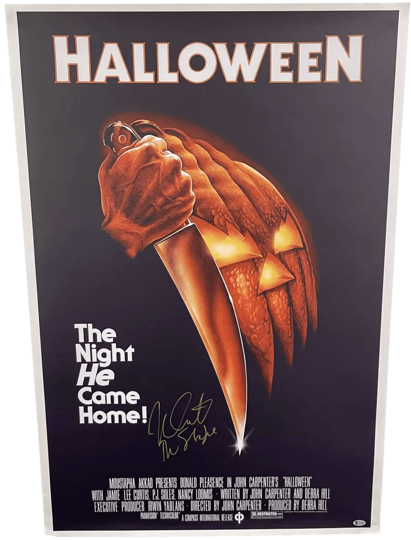 Nick Castle Signed Poster from Halloween Beckett COA - Item #2