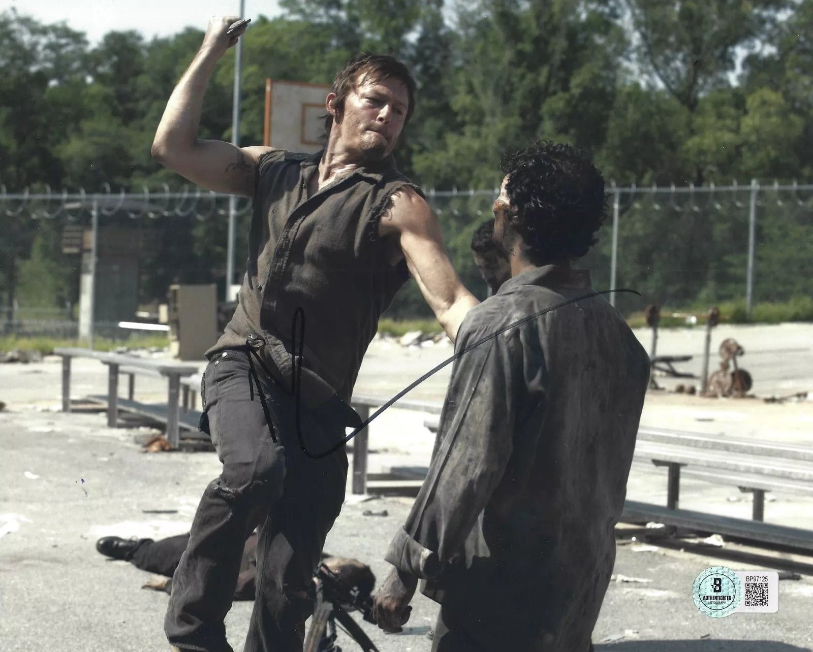 Norman Reedus Signed 8x10 Photo from The Walking Dead Beckett COA - Item #14