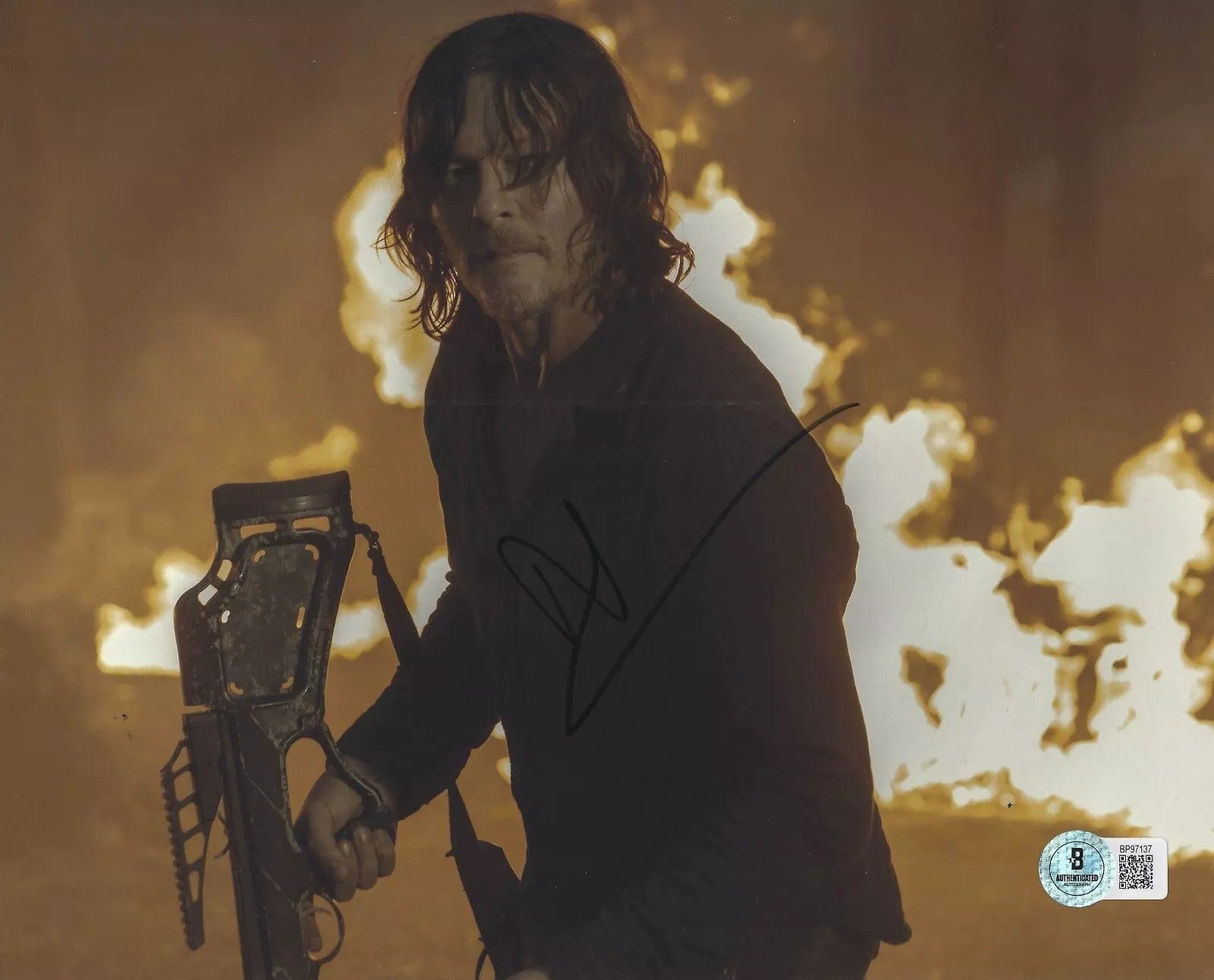 Norman Reedus Signed 8x10 Photo from The Walking Dead Beckett COA - Item #7