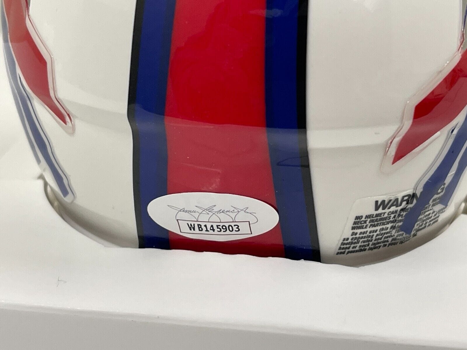 OJ Simpson Signed NFL Helmet Certified Authentic - Item #2 - Detail View