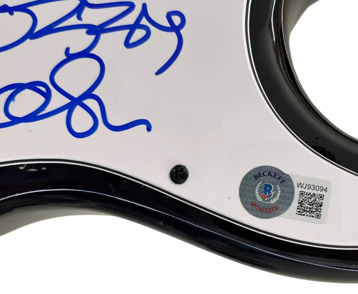 Ozzy Osbourne of Black Sabbath Signed Guitar Beckett COA - Item #7 - Alternate Angle