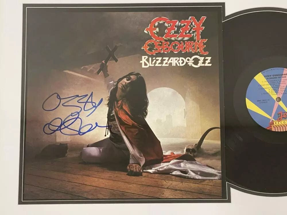 Ozzy Osbourne Signed Vinyl Record Beckett COA - Item #6 - Detail View