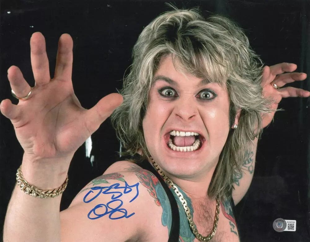 Ozzy Osbourne of Black Sabbath Signed 11x14 Photo Beckett COA - Item #17