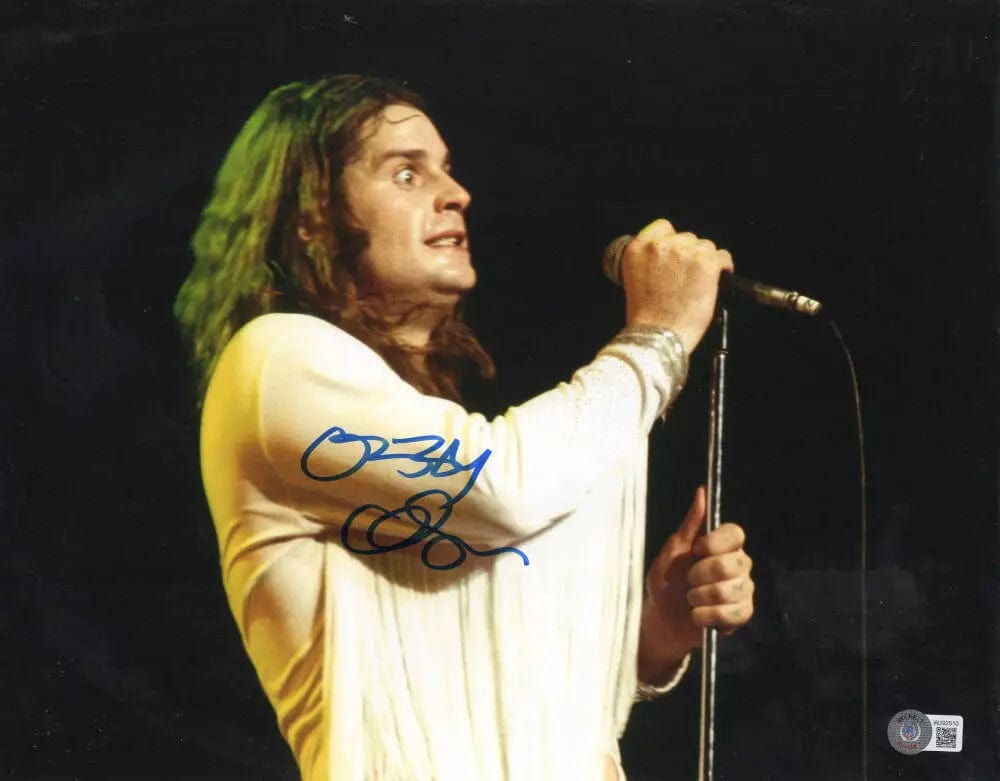 Ozzy Osbourne of Black Sabbath Signed 11x14 Photo Beckett COA - Item #16