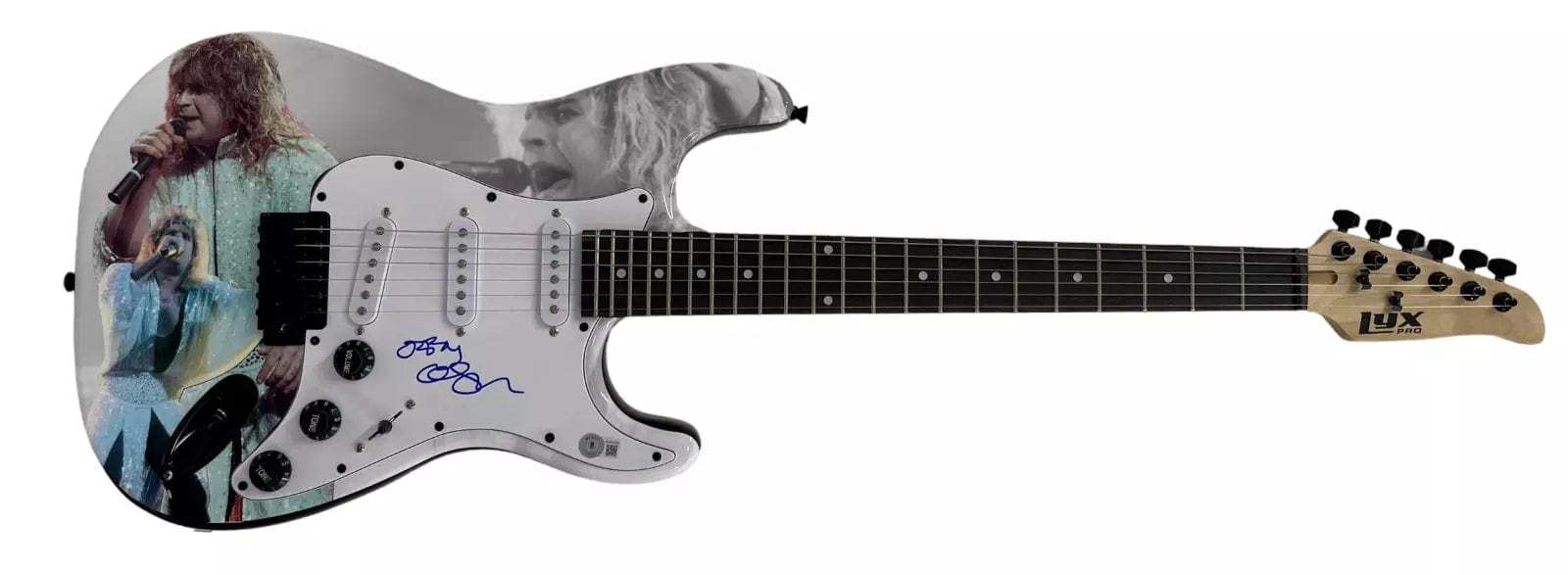 Ozzy Osbourne of Black Sabbath Signed Guitar Beckett COA - Item #8 - Detail View