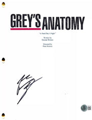 Patrick Dempsey Signed Script from Grey's Anatomy Beckett COA