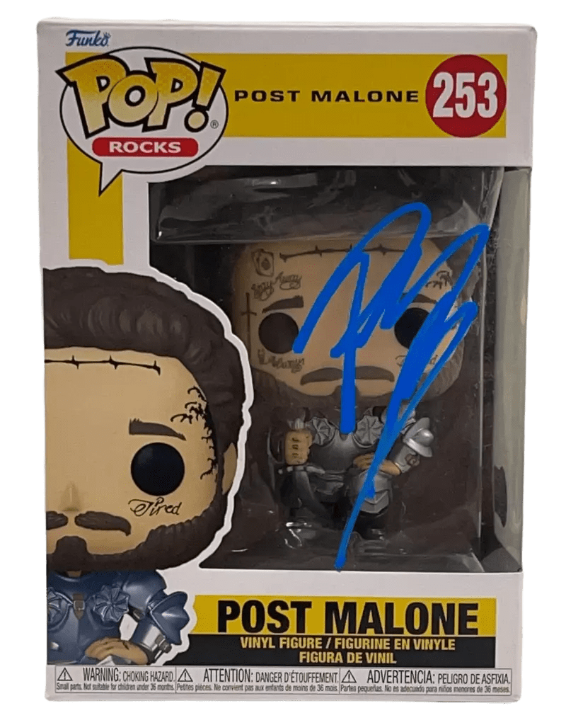 Post Malone Authentic Autographed Post Malone 253 Funko Pop Figure