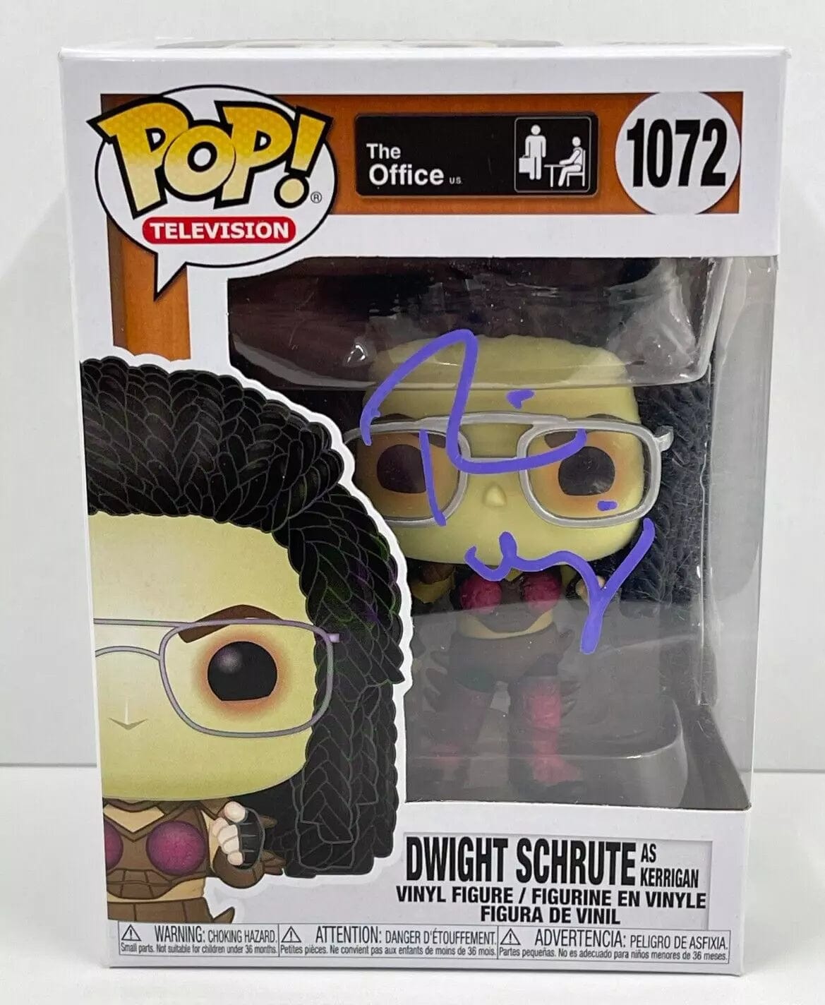 Rainn Wilson Authentic Autographed Dwight Schrute as Kerrigan The Office 1072 Funko Pop Figure #2
