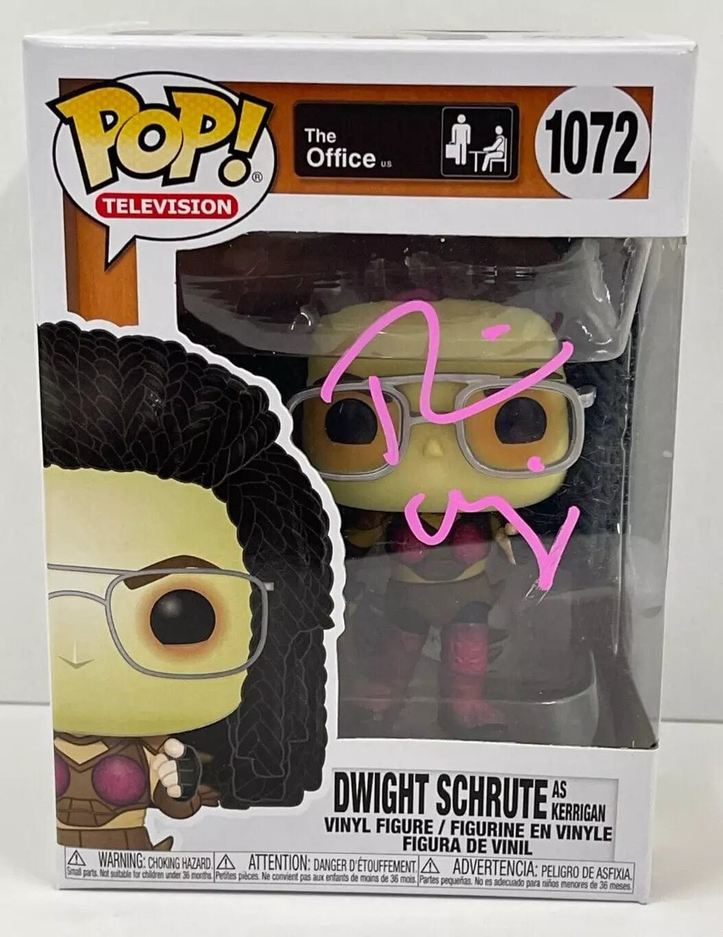 Rainn Wilson Authentic Autographed Dwight Schrute as Kerrigan The Office 1072 Funko Pop Figure