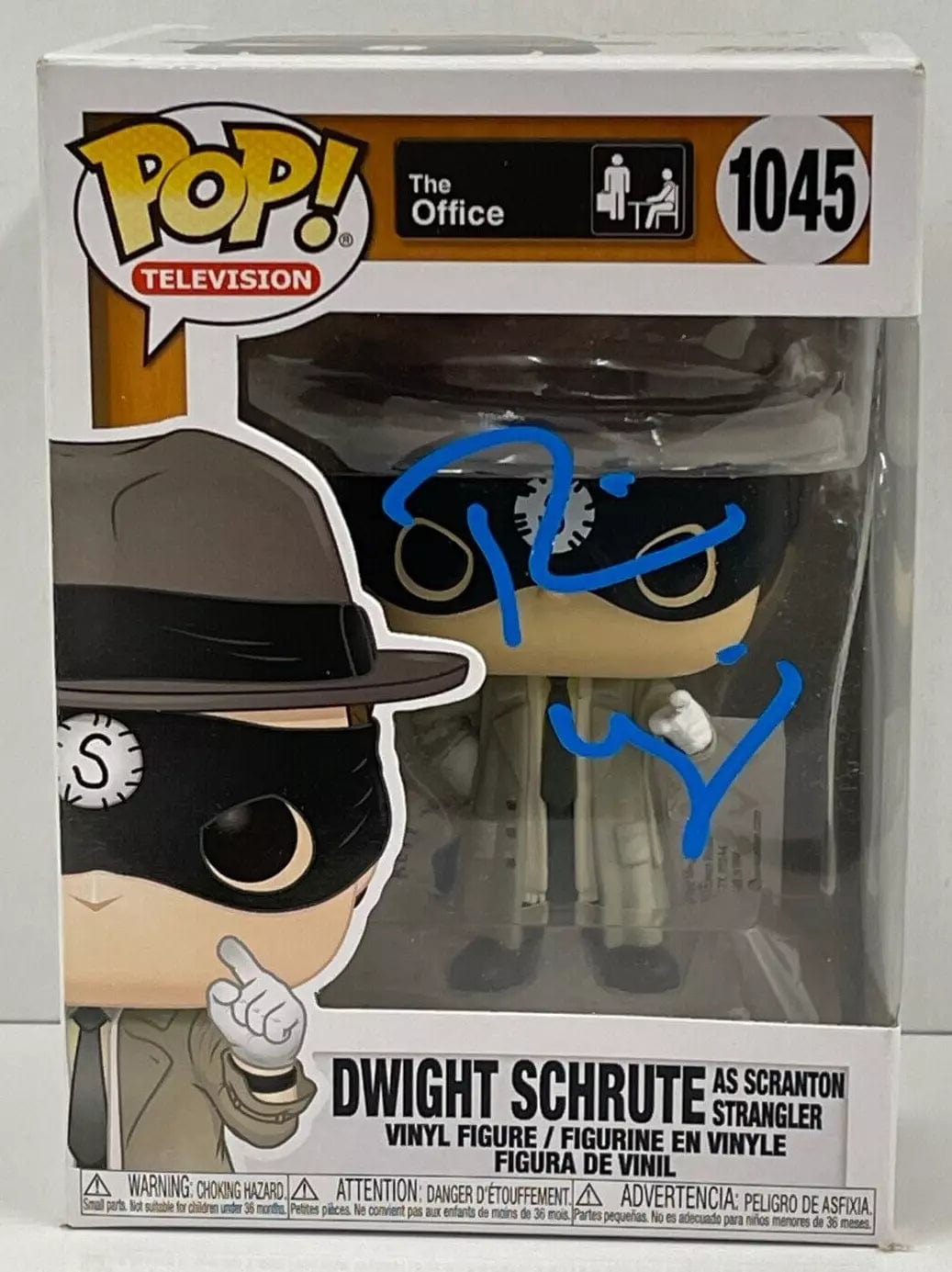 Rainn Wilson Authentic Autographed Dwight Schrute as Scranton Strangler 1045 Funko Pop Figure