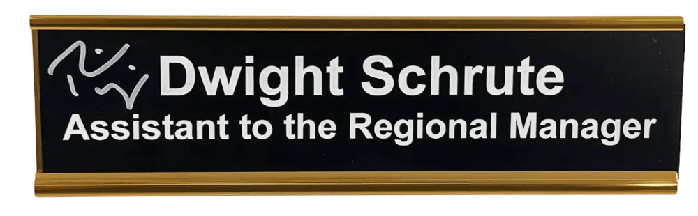 Rainn Wilson Signed Replica Prop from The Office Beckett COA - Item #5