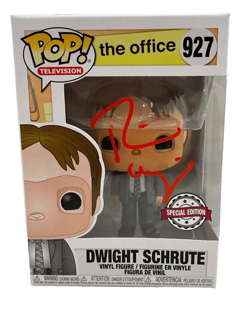 Rainn Wilson Authentic Autographed Dwight Schrute The Office 927 Funko Pop Figure