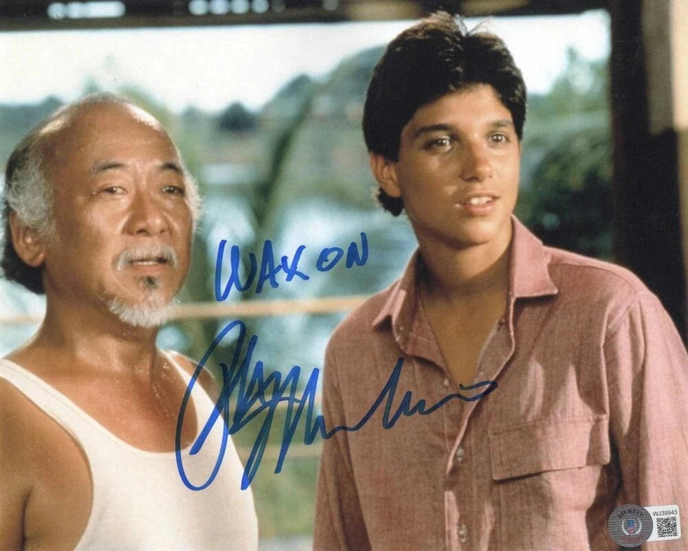 Ralph Macchio Signed 8x10 Photo from The Karate Kid Beckett COA