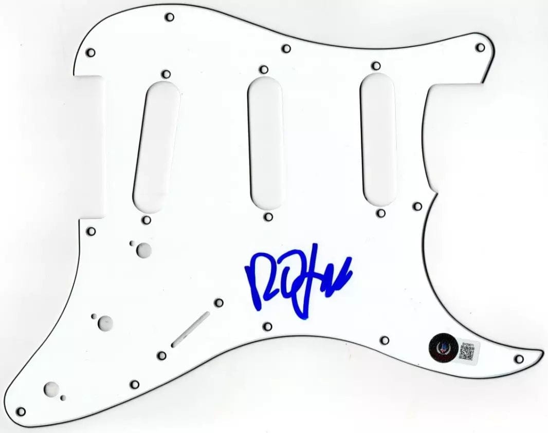 Robert Smith of The Cure Authentic Autographed Stratocaster Pickguard