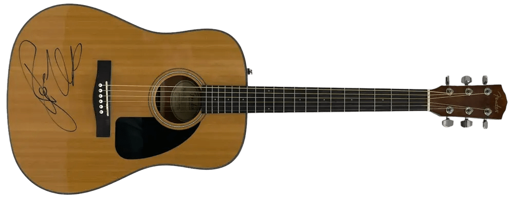 Roger Waters of Pink Floyd Authentic Autographed Full Size Fender Acoustic Guitar