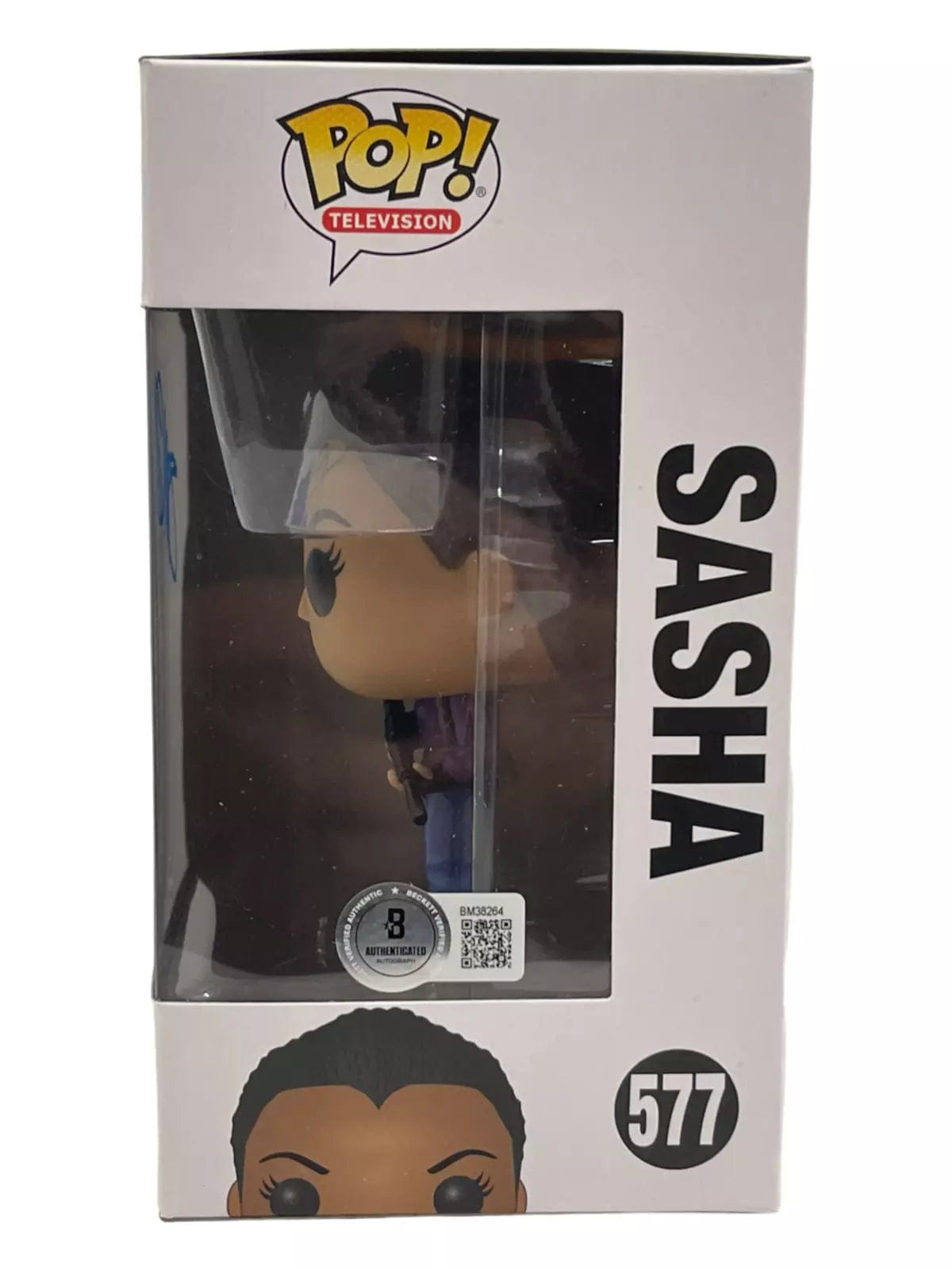Sonequa Martin-Green Signed Funko from The Walking Dead Beckett COA - Detail View
