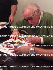 Stan Lee Signed 12x18 Photo from Spider-Man Certified Authentic - Detail View