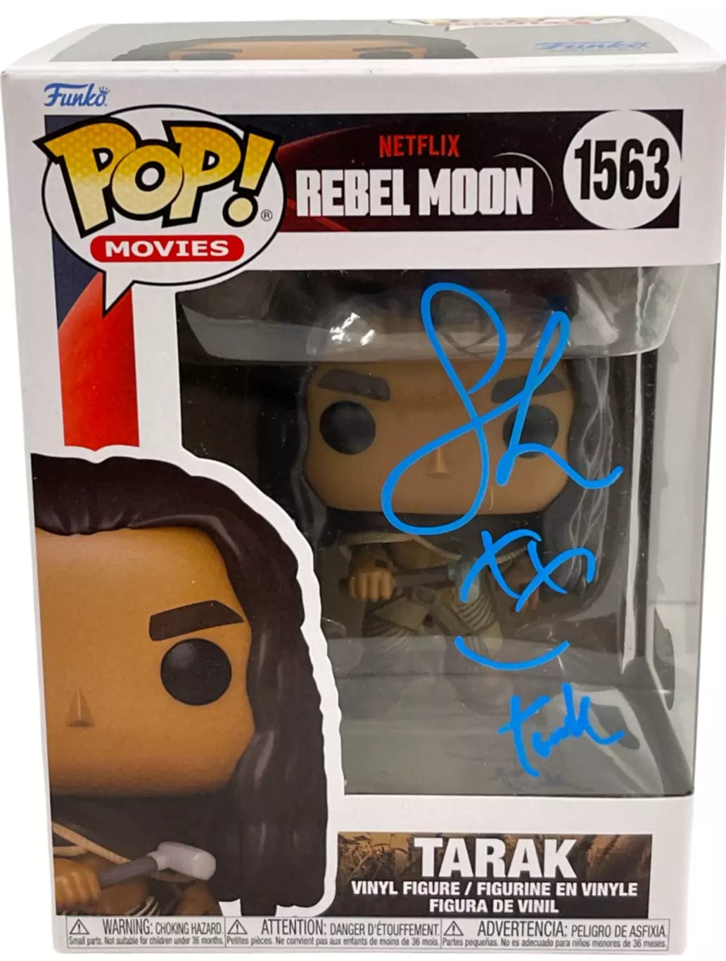 Staz Nair Authentic Autographed Tarak 1563 Rebel Moon Funko Pop Figure