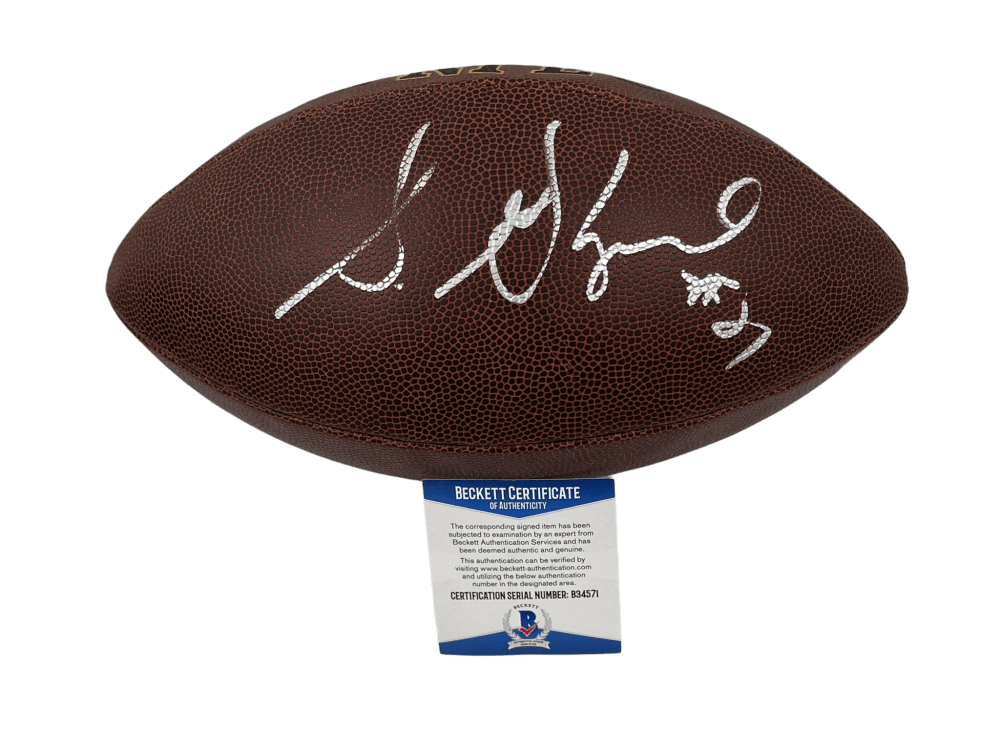 Sterling Shepard Signed NFL Football Beckett COA - Item #1