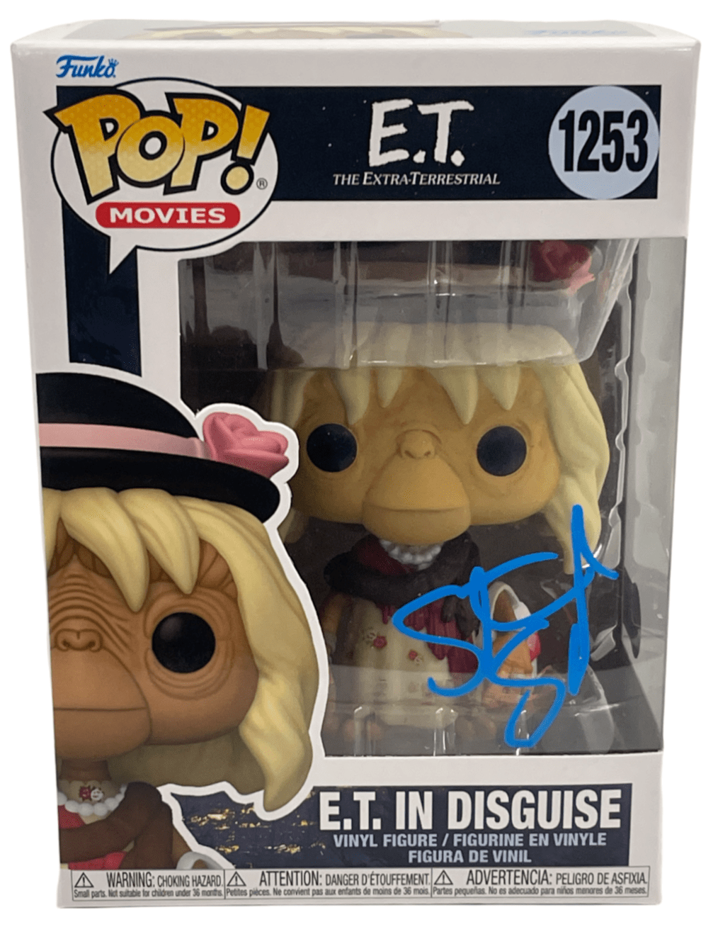 Steven Spielberg Authentic Autographed E.T. in Disguise E.T. 1254 Funko Pop Figure