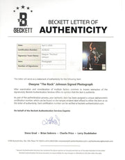Dwayne Johnson Signed 8x10 Photo from WWF Beckett COA - Item #3 - Detail View